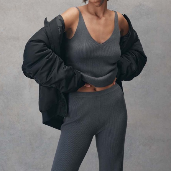 Meshki Tops - Meshki Alicia Sleeveless knit top in Charcoal
